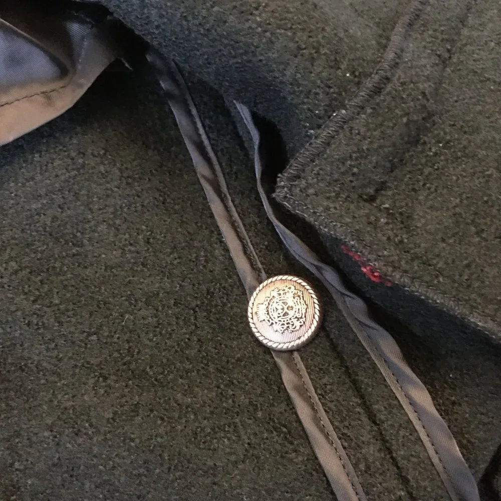 BCBG Deep Green Jacket with Red Trim   |  VINTAGE - Picture 10 of 12